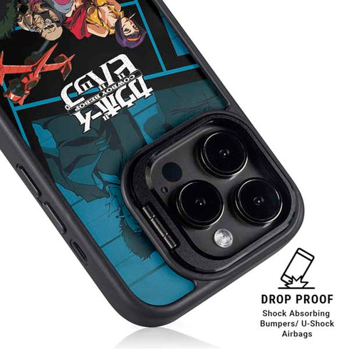 Cowboy Bebop Bounty Crew iPhone 15 Pro Kickstand Case